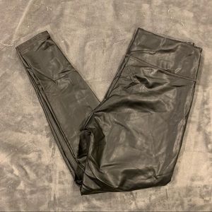 Athleta faux leather leggings